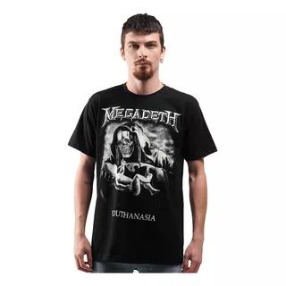 Camiseta Oficial Megadeth Vintage Youthanasia Rock Activity