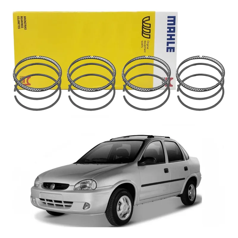 Jogo Anel Do Motor 050 Corsa Classic 1.0 Flex 2006 A 2010