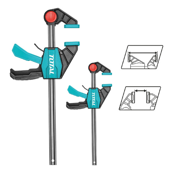 Prensa Rápida 18'' Autoajustable Total Packx2 Abrazadera