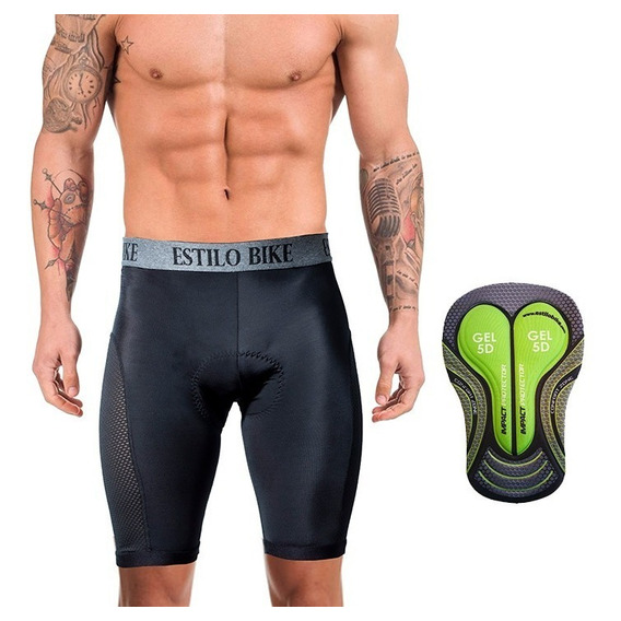 Boxer Con Badana Gel 5d Bicicleta Lycra Ciclismo Spninning