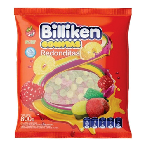 Gomitas Billiken Redonditas 800g Libre De Gluten Sin Tacc