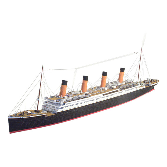 Exquisito Rompecabezas De Barco Titanic 3d Ensamblar Kit De