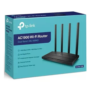 Router Wi-fi Archer C80 Ac1900 4 Antenas Doble Banda Mu-mimo