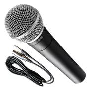 Microfono Dinamico Parquer Sn57b Profesional + Funda Cable