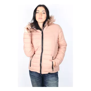 Campera Dama Impermeable Y Capucha Desmontable Con Piel!