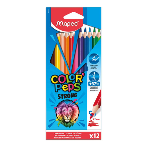Lapices Color Peps Maped X 12 Colores 