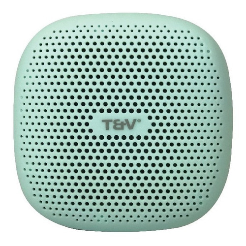 Parlante Inalámbrico Duett Bluetooth Portátil Tws Color Verde aqua