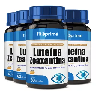 4 Luteína 20mg + Zeaxantina 3mg Vitaminas A C E Zinco 60cps