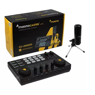 Mezclador Maonocaster Au-am200s1 Con Micrófono Condensador Para Podcasts