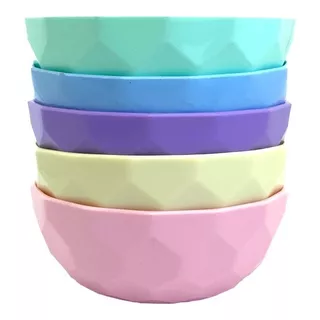 30 Bowl Pack Compotera Pastel Facetado Chico Color Cocina