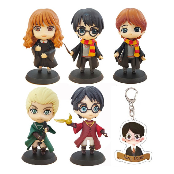 5pzs Harry Potter Colección Juguetes Figuras Con Colgante