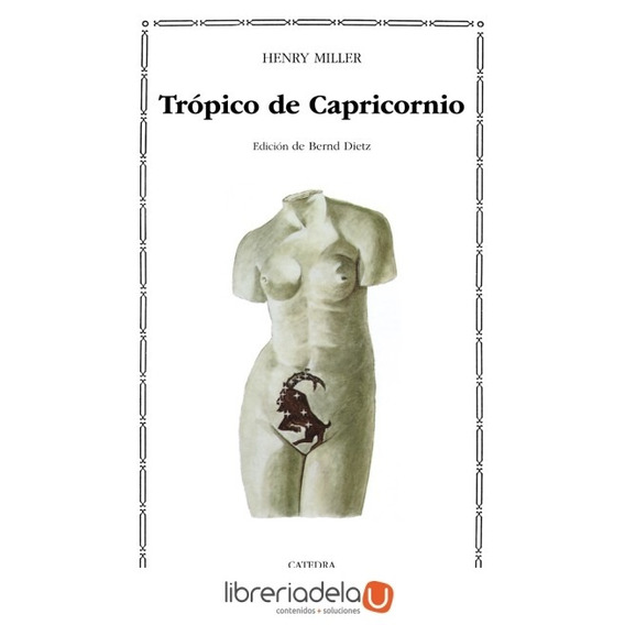 Libro Trópico De Capricornio - Miller, Herny