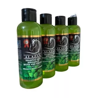 Shampoo De Bergamota Alazán, De Uso Humano 500 Ml Pack 4 Pz