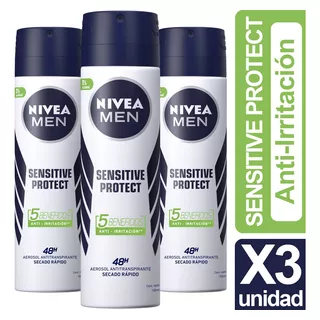 Desodorante Nivea Men Sensitive Protect Pack X3 Unid
