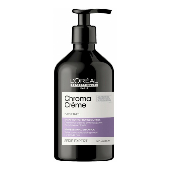 Shampoo Matizador Morado Loreal Chroma Creme 500 Ml