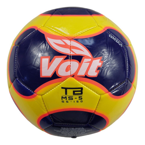 Balón Futbol #5 Omega Mix Voit Ss23 Morado Con Amarillo