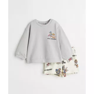 Conjunto Sudadera Y Short Paw Patrol.  Bebes