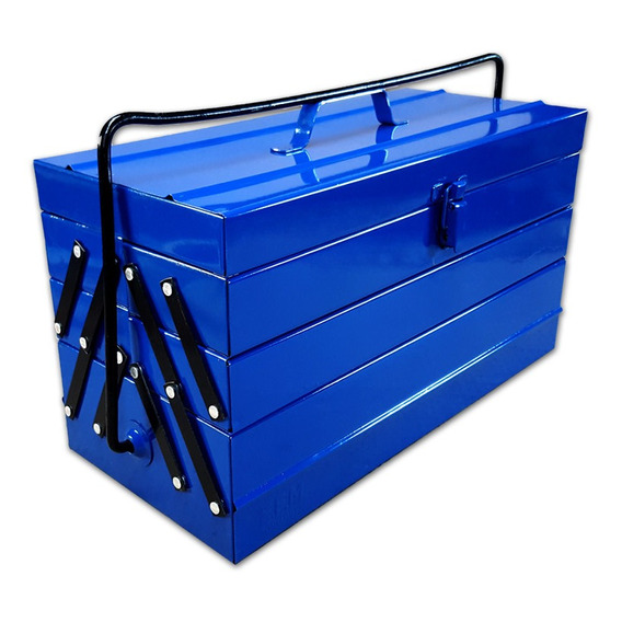 Caja de herramientas EFM Metalúrgica N°8 de metal 204mm x 450mm x 243mm azul
