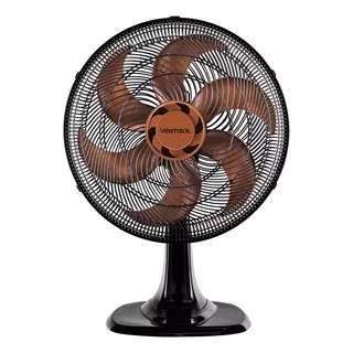 Ventilador Osc Mesa Turbo 6p 40cm Bronze 220v Premium Cor Da Estrutura Preto