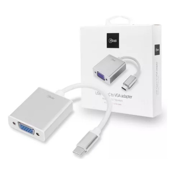 Cable Convertidor Usb Type C A Vga-blanco