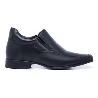 Sapato Rafarillo Alth Você + Alto 7cm 3225 Couro Preto Liso