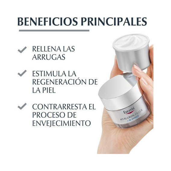 Refill Eucerin Hyaluron Filler Crema Facial Dia Fps15 50 Ml Momento De Aplicación Día Tipo De Piel Sensible