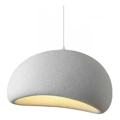 Colgante Stone 50cm 1 Luz Apto Led Deco Moderno Luz Desing Blanco