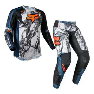 Conjunto Fox 180 Karrera Calca E Camisa Motocross Trilha