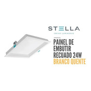 Painel Led Embutir Stella 24w Deep Recuado 3000k Sth8904 