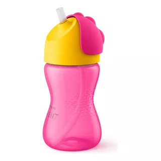 Vaso Entrenador Avent Con Popote 12m+ 300ml/10oz Color Rosa Scf