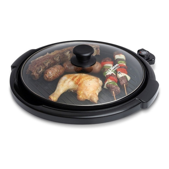 Multiparrilla Cocina Electrica Liliana Ak300 1500w Portatil Color Negro