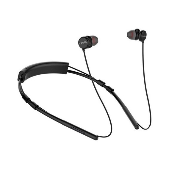 Auriculares Bluetooth 5.0 Cowin He6 Con Sonido Estéreo Hd,auriculares De Cuello Con Función De Conversación Con Micrófono, Auriculares Deportivos, Anti Sudor,color Negro