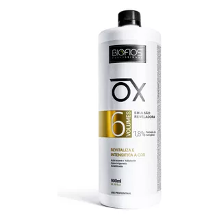 Ox 6 Volumes Biofios Emulsão Reveladora Água Oxigenada 900ml