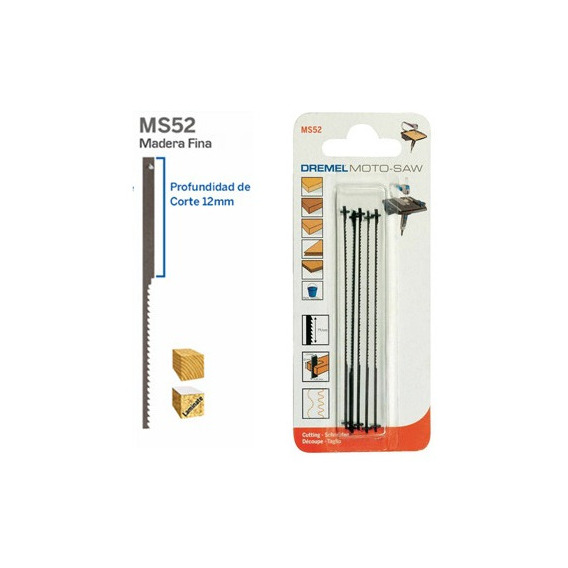 Kit De Segueta Para Madera Dremel Ms52 - 5 Piezas