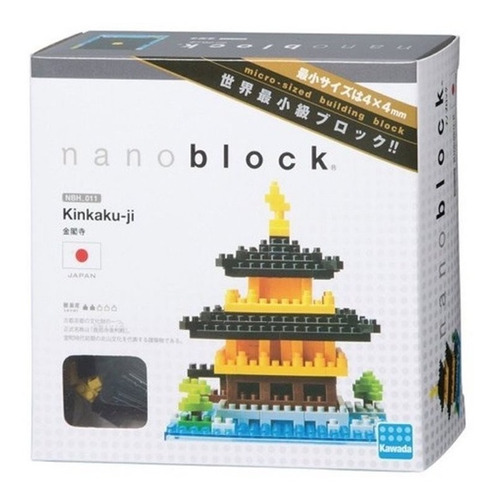 Templo Kinkakuji Japón - Bloques De Construcción Nanoblock Cantidad De Piezas 370