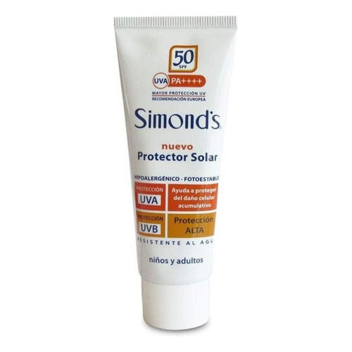 Protector Solar Simonds 50ml Spf 50