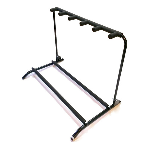 Soporte Plegable Racker Para 5 Guitarras Y/o Bajos Color Negro