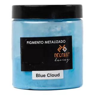 Pigmento Metalizado Azul Celeste Decoart Resina Epoxi 50g
