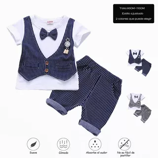 Conjunto Traje Formal De Fiesta Para Niño Bebé 8 - 48 Meses