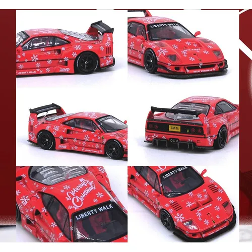 INNO64 1/64 LBWK フェラーリ F40 レッド クリスマス スペシャル 