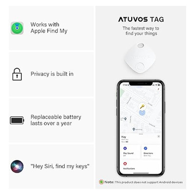 Atuvos Luggage Tracker, Key Finder, Smart