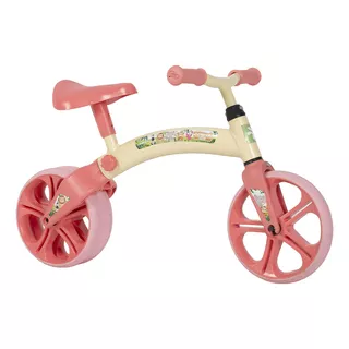 Bicicleta Infantil Sem Pedal Equilíbrio Safari Baby Balance Cor Rosa-claro