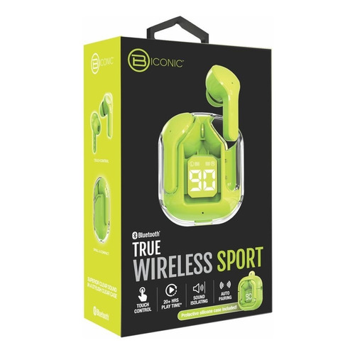 Audífonos Inalámbricos True Wireless Sport Biconic Verde