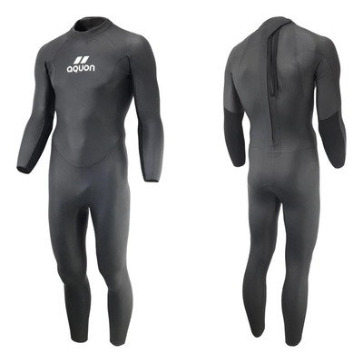 Roupa Manga Longa 3.2mm Triathlon Natação Aquon Black