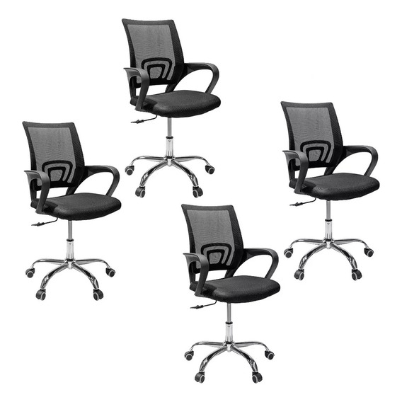 Set 4 Silla De Oficina Ejecutiva Para Escritorio Ergonómica