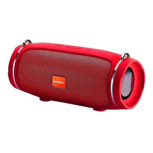 Bocina Moreka Charge Mini 4+ portátil con bluetooth waterproof roja 