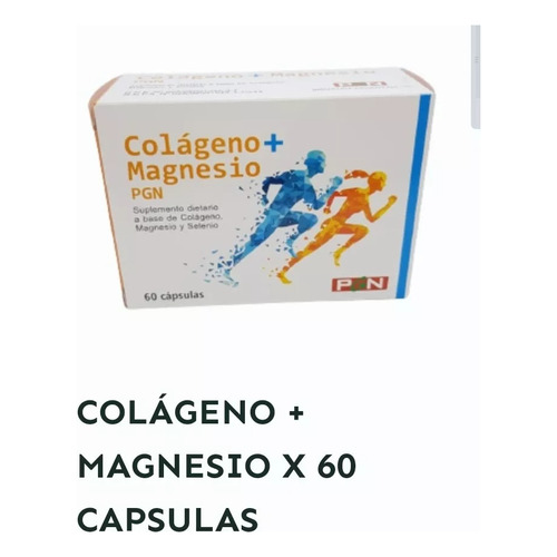 Colágeno + Magnesio Pgn X 60 Capsulas Sabor Sin sabor