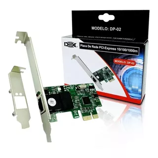 Placa De Rede Gigabit 10/100/1000 Mb/s Pci-e Rj45 - 10 Peças