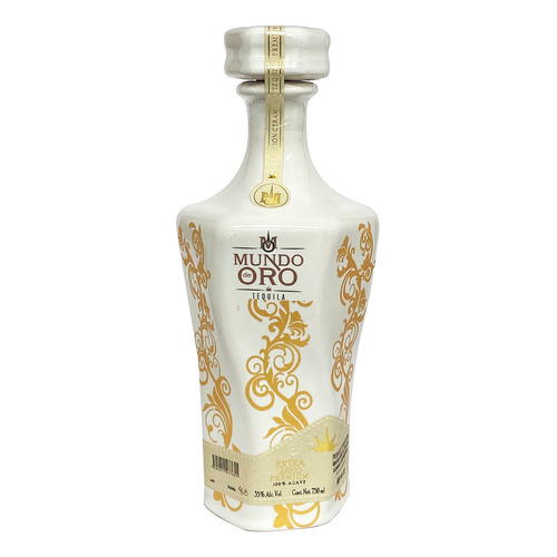 Tequila Artesanal Mundo Oro Extra Añejo Cerámica 750ml