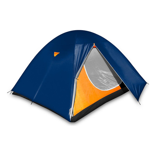 Carpa Stx Forest 4 Personas Camping Aventura Playa Color Azul/naranja
